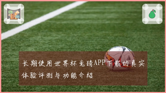 长期使用世界杯竞猜APP下载的真实体验评测与功能介绍